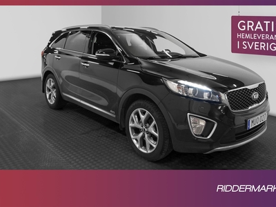 Kia Sorento 2.2 AWD 200hk 7-Sits BKamera Pano Drag Infinity