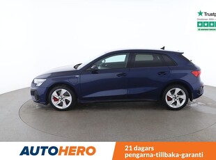 Audi A3 Sportback 45 TFSI e S-Line / Motorvärmare, Dragkrok, 245HK