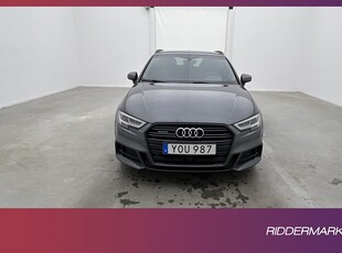 Audi A3 SB 2.0 TFSI Q 190hk S-Line Pano Värmare Svart optik