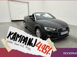 Audi A3Cabriolet 2.0 TDI Sport Sensor 2015, Halvkombi