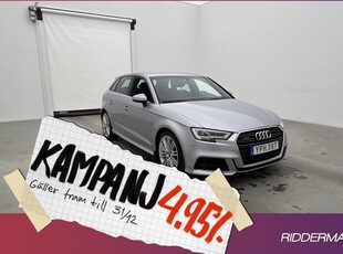 Audi A3Sportback TFSI Q S-Line B&O Cockp 2018, Halvkombi