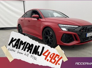 Audi RS3Sedan Q RS-avgas B&O Matrix 36 2024, Halvkombi