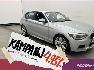 BMW 118d M Sport HiFi Sensorer Keyless 2014, Halvkombi