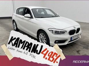 BMW 118i Advantage Sensorer 2017, Halvkombi