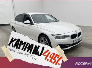 BMW 330e Sedan Sport Line Kamera M-ratt Nav 2017, Sedan