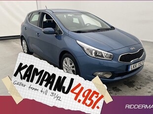 Kia Cee´d1.6 Komfort M&K-Värmare Sensorer 2014, Halvkombi