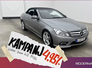 Mercedes E250Benz E 250 Cabriolet AMG H K Se 2010, Cab