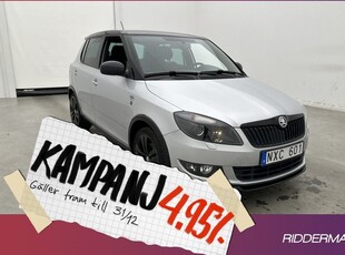 Skoda Fabia1.2 TSI Monte Carlo Sensorer 2014, Halvkombi