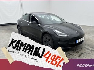 Tesla Model 3Long Range AWD Svenskså 2019, Halvkombi