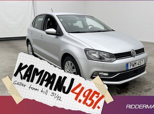 Volkswagen Polo1.2 TSI Bluetooth Låg-ska 2015, Halvkombi