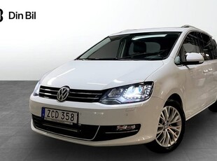 Volkswagen Sharan7-sätes 2.0 TDI 4M Drag P-värmare Backkamera 2018, Minibuss