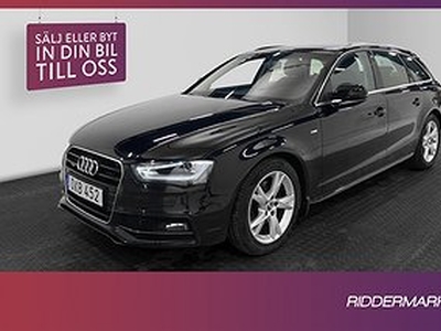 Audi A4 Avant Q 190hk S-Line Navi Sensorer Halvskinn Drag