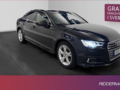 Audi A4Sedan 40 TFSI Proline Cockpit Värmare GPS Drag 2018, Sedan