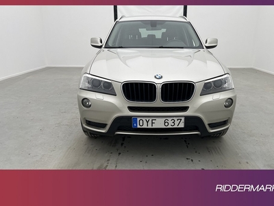 BMW X3 xDrive20d 184hk Skinn Sensorer Drag