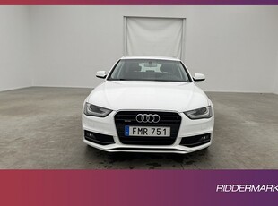 Audi A4 TDI Quattro 150hk S-Line En-Bruk Navi Sensorer Drag