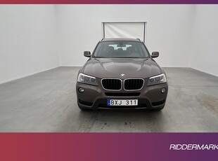 BMW X3 xDrive20d 184hk Navi Sensorer Halvskinn Välservad