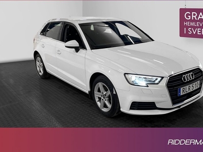 Audi A3Sportback 1.5 TFSI Proline Värmare Sensorer 2018, Halvkombi