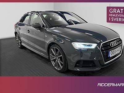 Audi A3 Sedan 2.0 TDI 150hk S-Line Cockpit Navi Keyless