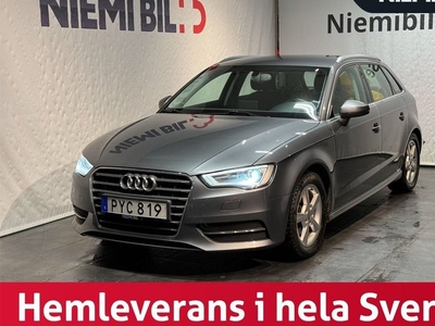 Audi A3Sportback 1.6 TDI MoK Låg skatt S&V-hjul P-sensor 2015, Halvkombi