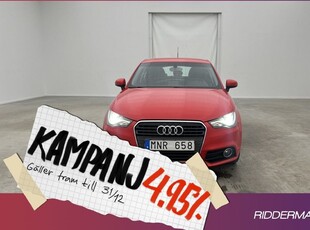 Audi A1Sportback TFSI Sensorer Farthålla 2013, Halvkombi