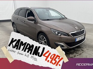 Peugeot 308SW 1.2 Allure Pano Navi 2015, Halvkombi