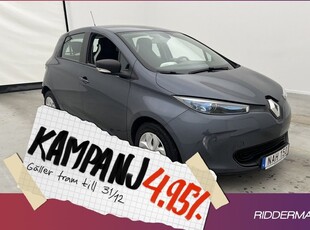 Renault ZoeR90 41 kWh Navi Sensorer Farthållare 2019, Halvkombi