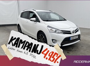 Toyota VersoIntense 7-sits Kamera Halvskinn 2017, Kombi