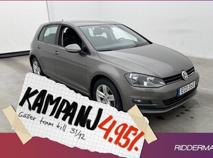 Volkswagen Golf1.6 TDI Style Sensorer 2013, Halvkombi