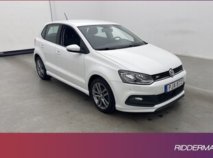 Volkswagen Polo1.2 TSI R-Line M&K-Värmare P-Sensorer 2017, Halvkombi