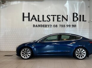 Tesla Model 3Long Range AWD Drag Pano Autopilot 1Äg Svensksåld 2019, Halvkombi