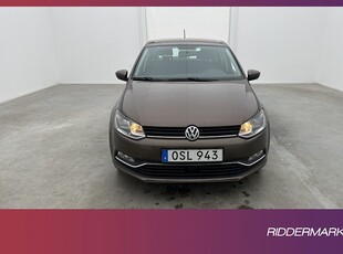 Volkswagen Polo 1.2 TSI 90hk Sensorer Bluetooth Låg-Årsskatt