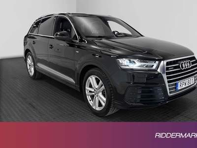 Audi Q7 3.0 TDI V6 Q S-Line 7 sits Cockpit Bose B-kam D-värm