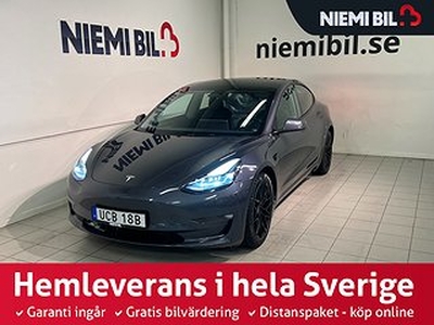 Tesla Model 3 Long Range AWD Kamera Garanti Skinn S/V-hjul