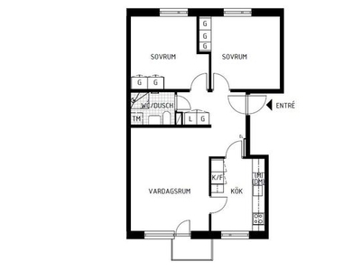 Hyr ett 3-rums lägenhet på 71 m² i Stockholm