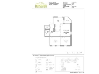 Hyr ett 3-rums lägenhet på 90 m² i Sundbyberg