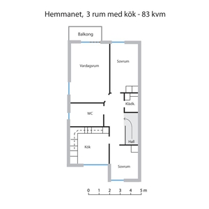 Hyr ett 1-rums lägenhet på 24 m² i Borås