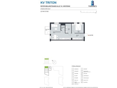 Hyr ett 2-rums lägenhet på 53 m² i Västerås