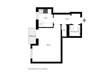 Lägenhet till salu på Luxgatan 7, 2 tr i Stockholm - Mäklarhuset