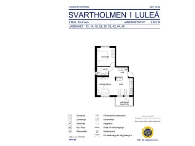 Hyr ett 1-rums lägenhet på 53 m² i Luleå