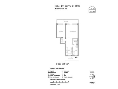 Hyr ett 1-rums lägenhet på 54 m² i Forsby