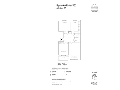 Hyr ett 3-rums lägenhet på 78 m² i Gävle