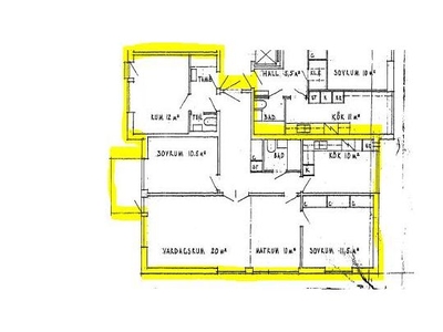 Hyr ett 4-rums lägenhet på 100 m² i Gävle