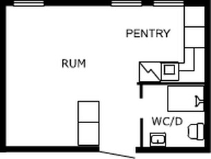 1 rums lägenhet i Lund