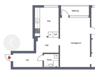 2 rums lägenhet i Solna