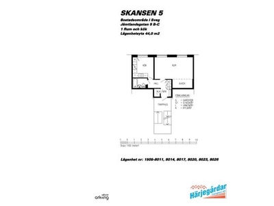 Hyr ett 1-rums lägenhet på 44 m² i Härjedalen