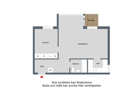 Hyr ett 2-rums lägenhet på 51 m² i Finspång