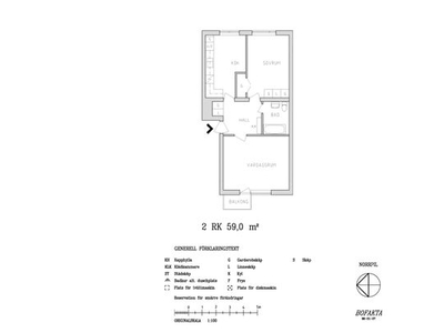 Hyr ett 2-rums lägenhet på 59 m² i Gävle