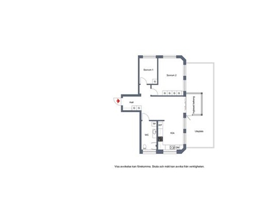 Hyr ett 3-rums lägenhet på 63 m² i Örnsköldsvik