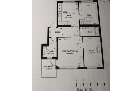 Hyr ett 3-rums lägenhet på 83 m² i Stockholm