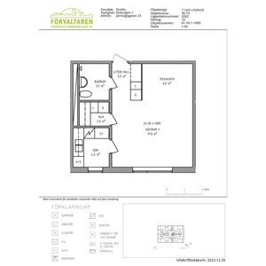 Hyr ett 1-rums lägenhet på 36 m² i Sundbyberg